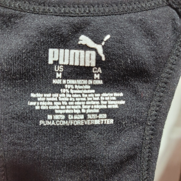 Puma Women’s Set Of 3 Sports Bras Size Medium Pink Blue Black. - Picture 9 of 10